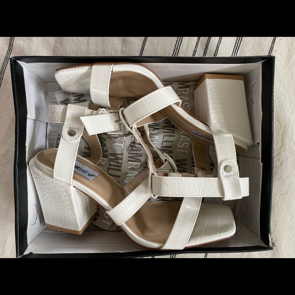 Brand new crocodile embossed Heels